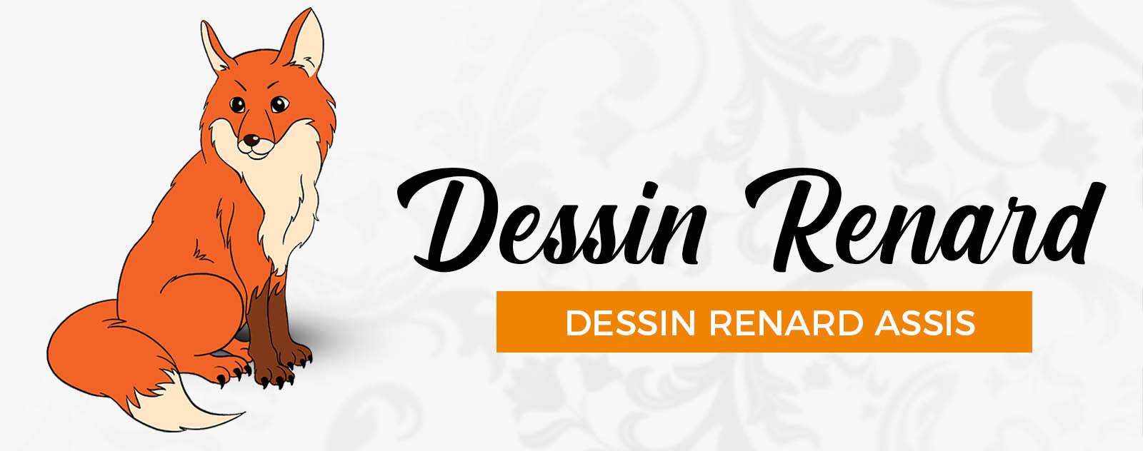 Apprendre à dessiner un renard assis