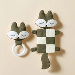 Doudou Renard Doux avec Anneau de Dentition