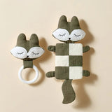 Doudou Renard Doux avec Anneau de Dentition