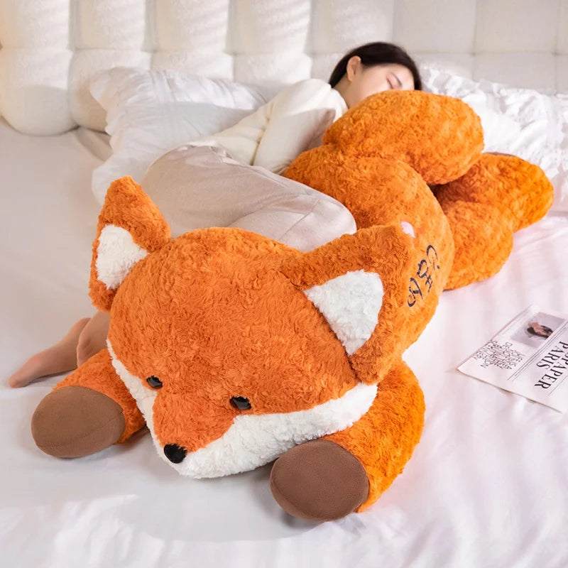 Grande Peluche Renard 80 cm – Ultra Douce & Kawaii