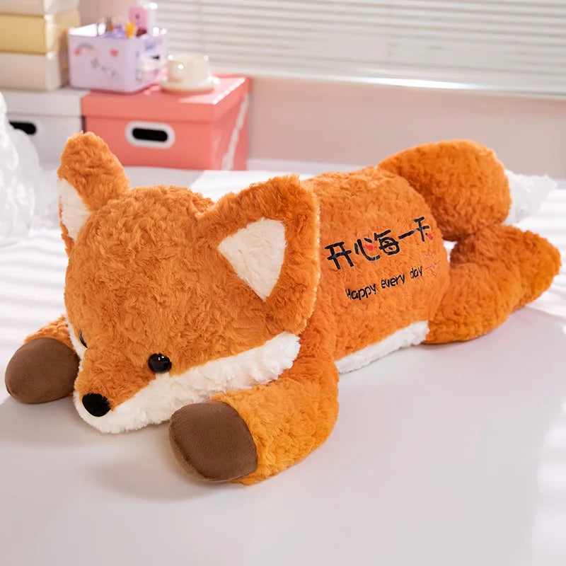 Grande Peluche Renard 80 cm – Ultra Douce & Kawaii