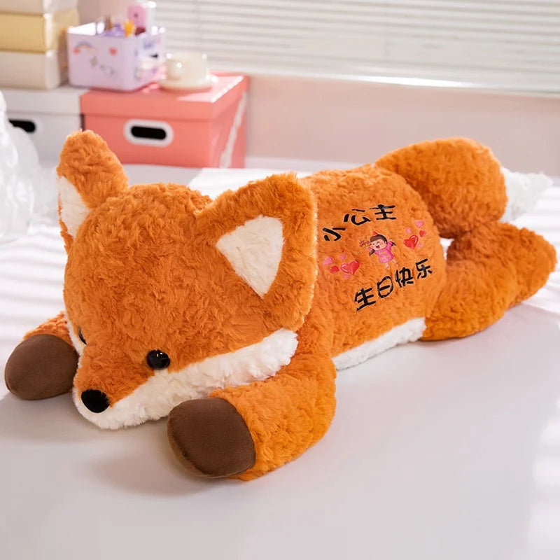 Grande Peluche Renard 80 cm – Ultra Douce & Kawaii