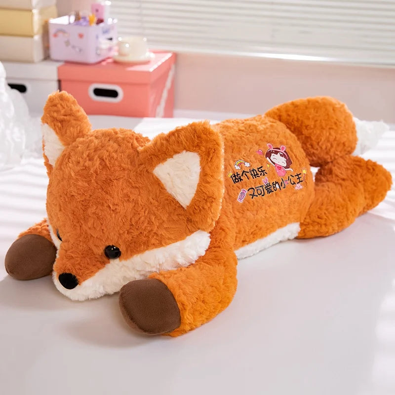 Grande Peluche Renard 80 cm – Ultra Douce & Kawaii
