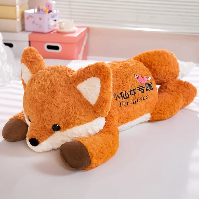 Grande Peluche Renard 80 cm – Ultra Douce & Kawaii