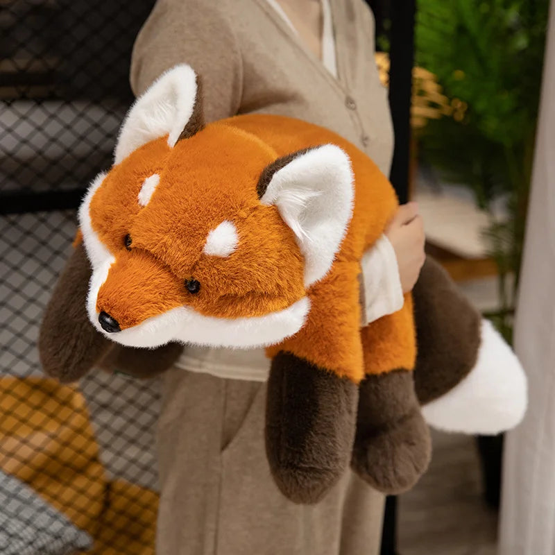 Grande Peluche Renard allongé