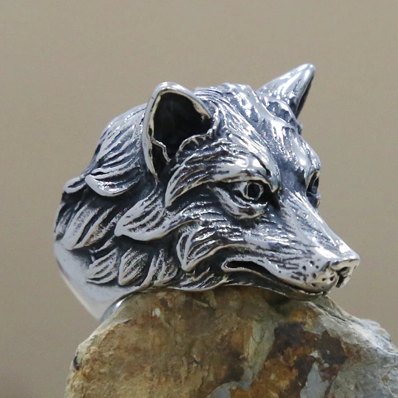 Chevalière Renard Acier Inoxydable – Homme