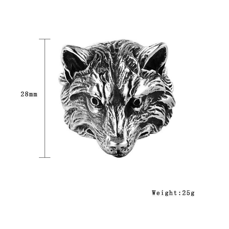 Chevalière Renard Acier Inoxydable – Homme