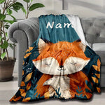 Plaid Renard Personnalisé