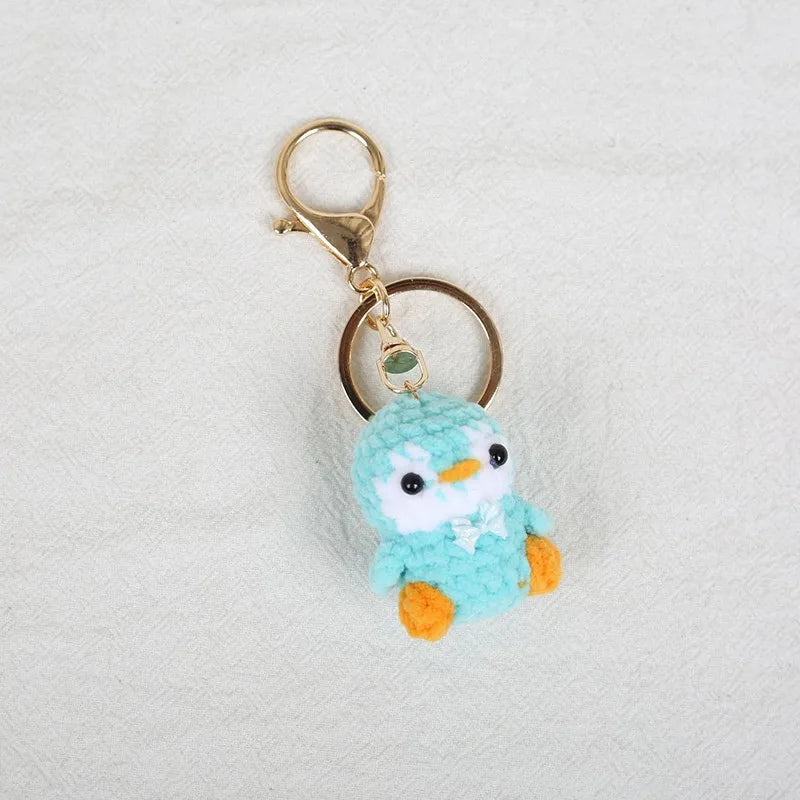 Porte-clés Crochet Renard & Pingouin Fait Main