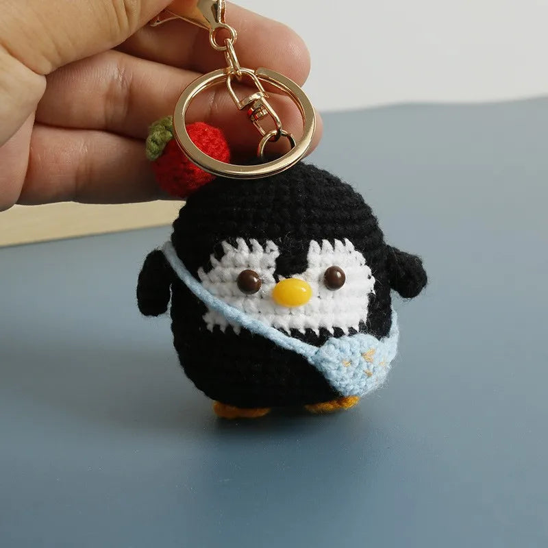 Porte-Clés Renard au Crochet avec Roses — vue 10