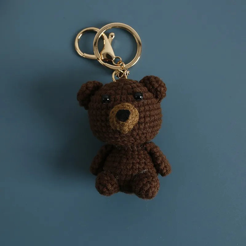 Porte-Clés Renard au Crochet avec Roses — vue 25
