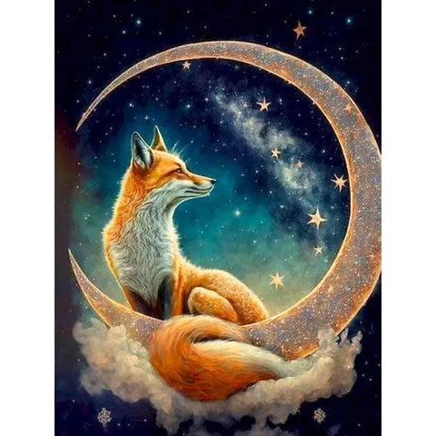 Paint by numbers fox &amp; moon