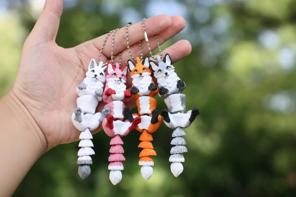 Renard Articulé 3D - Pendentif Décoratif Mobile — vue 3