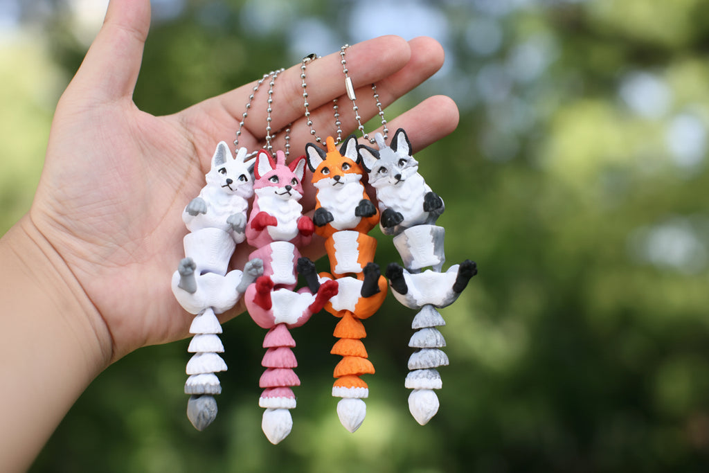 Renard Articulé 3D - Pendentif Décoratif Mobile — vue 3