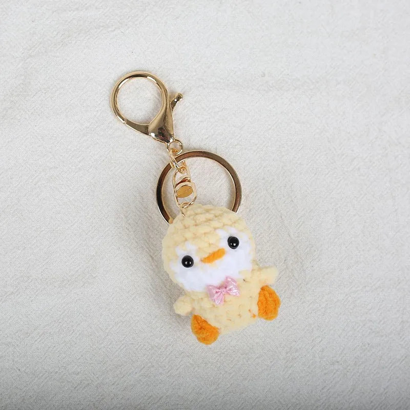Porte-clés Crochet Renard & Pingouin Fait Main