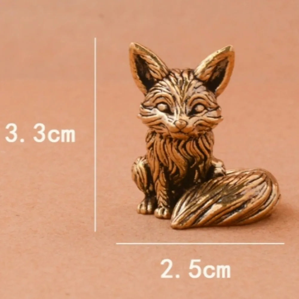 Figurine Renard en Laiton - Décoration Élégante — vue 6