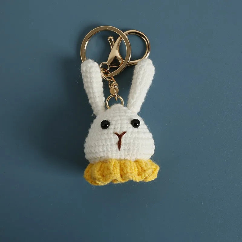 Porte-Clés Renard au Crochet avec Roses — vue 20