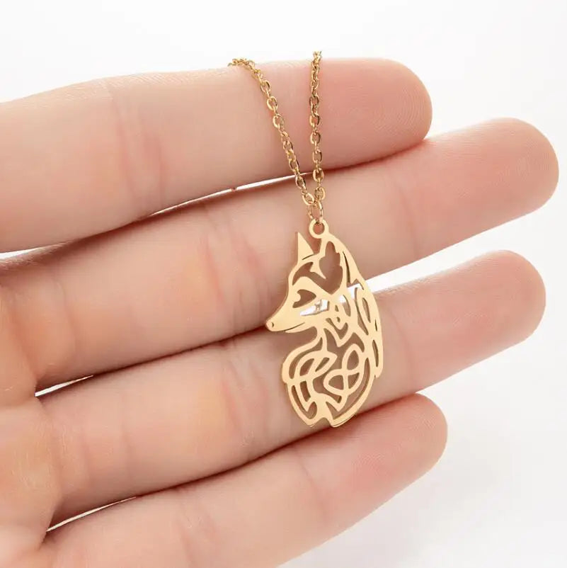Collier Renard Viking Acier Inoxydable