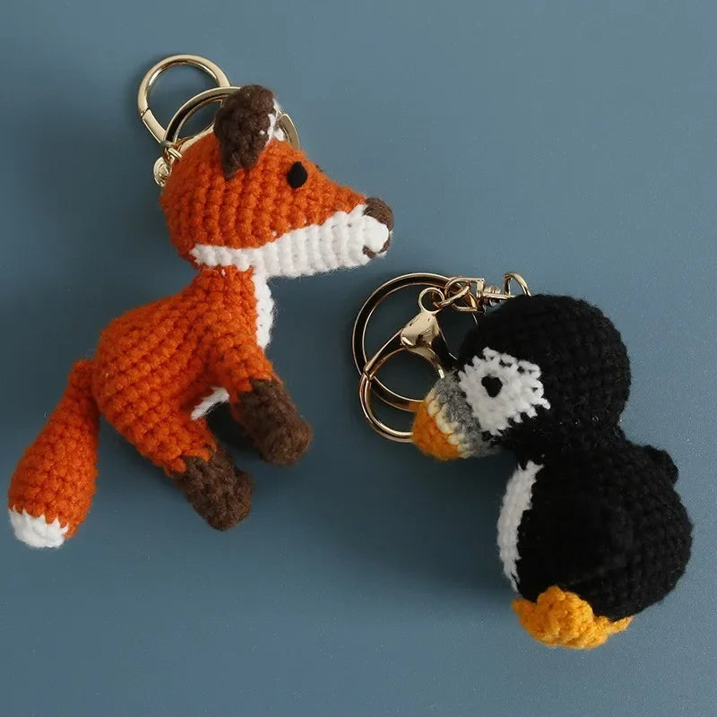 Porte-clés Crochet Renard & Pingouin Fait Main — vue 9
