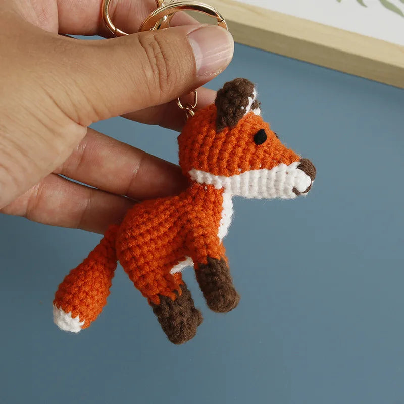 Porte-clés Crochet Renard & Pingouin Fait Main