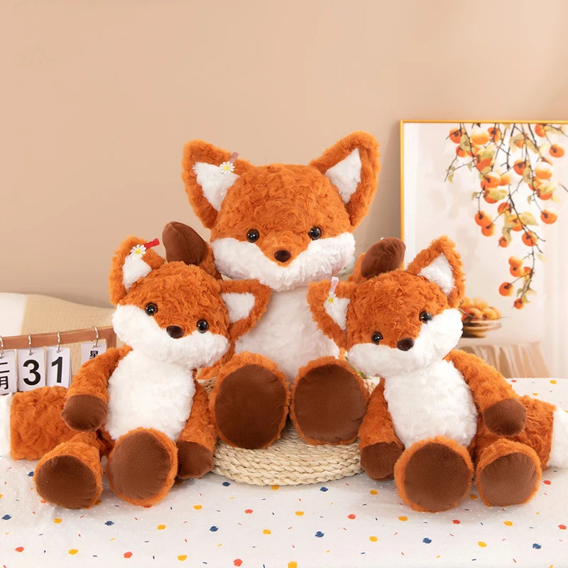 Peluche Renard Coureur Interactif avec Coussin