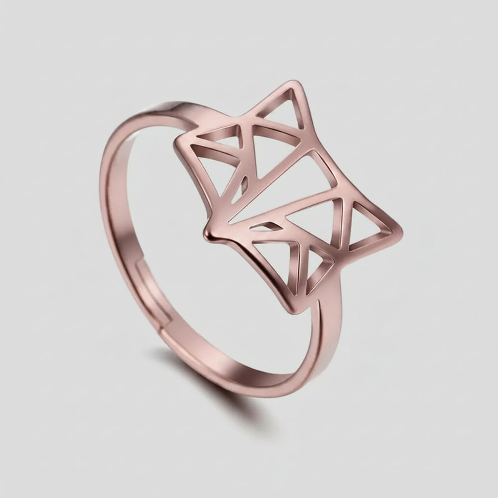 Bague Renard Luxueuse Ajustable — vue 3
