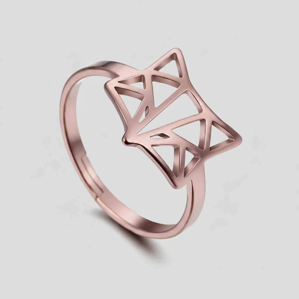 Bague Renard Luxueuse Ajustable — vue 3