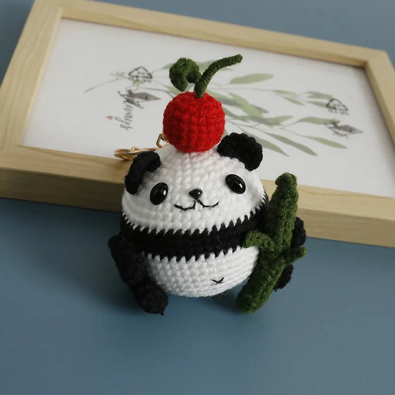 Porte-Clés Renard au Crochet avec Roses — vue 24