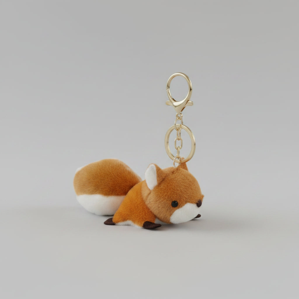 Porte-clés Écureuil en Peluche