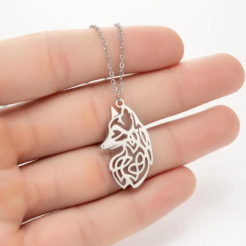 Collier Renard Viking Acier Inoxydable — vue 2