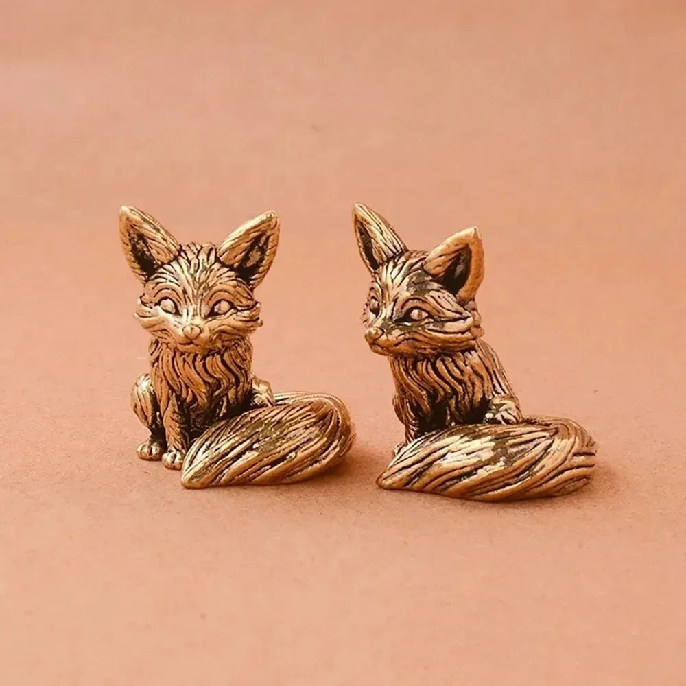 Figurine Renard en Laiton - Décoration Élégante — vue 4