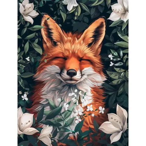 Paint by numbers fox portrait