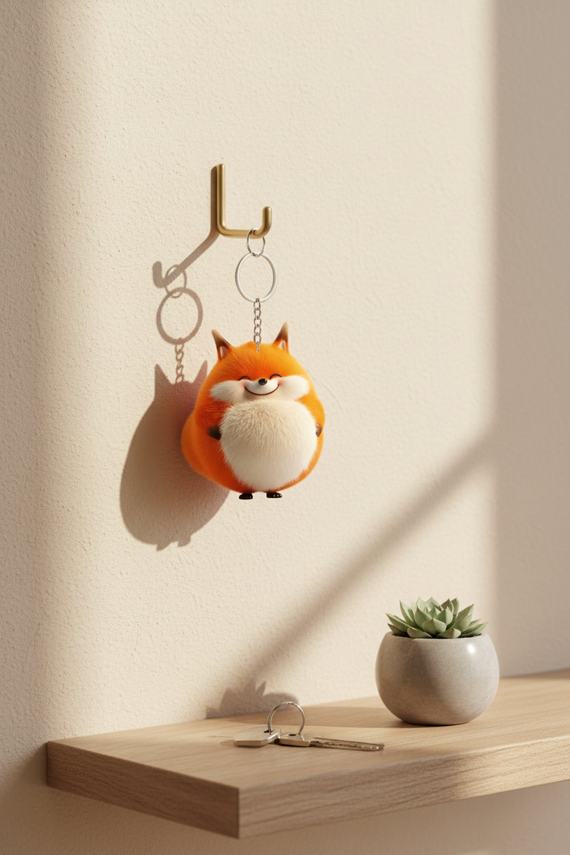 Porte-clés Renard Acrylique — vue 2