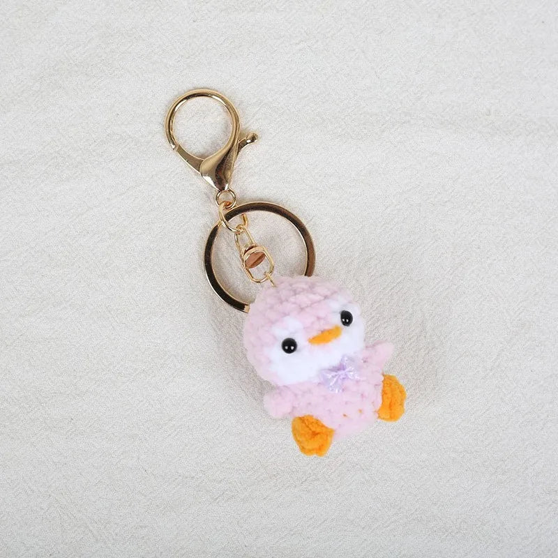 Porte-clés Crochet Renard & Pingouin Fait Main