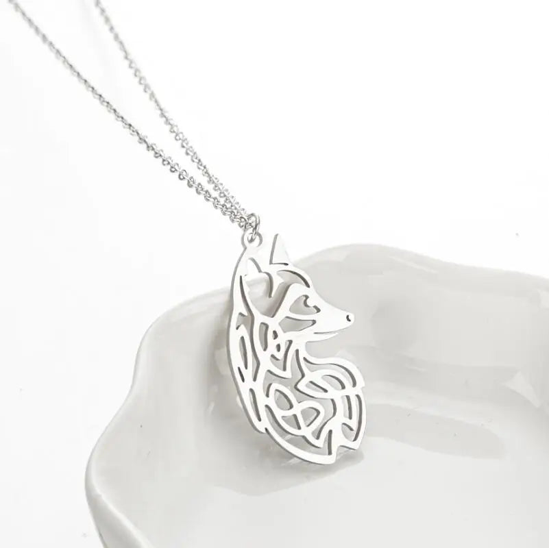Collier Renard Viking Acier Inoxydable — vue 4