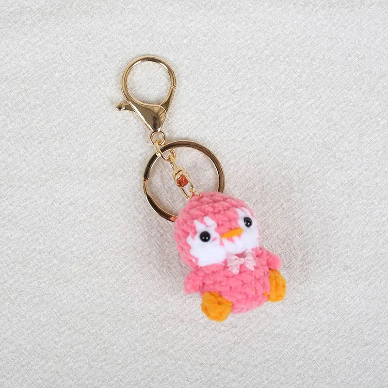 Porte-clés Crochet Renard & Pingouin Fait Main