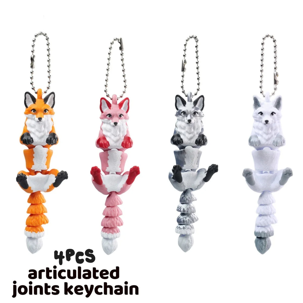 Renard Articulé 3D - Pendentif Décoratif Mobile