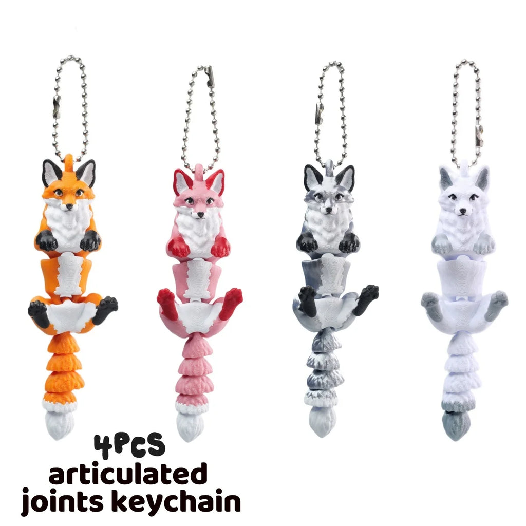 Renard Articulé 3D - Pendentif Décoratif Mobile