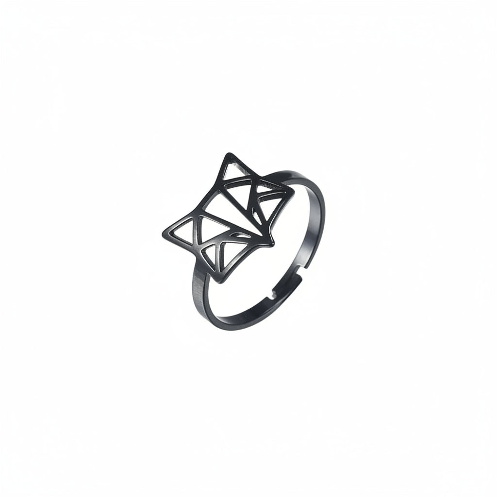 Bague Tête de Renard Ajustable Unisexe — vue 7