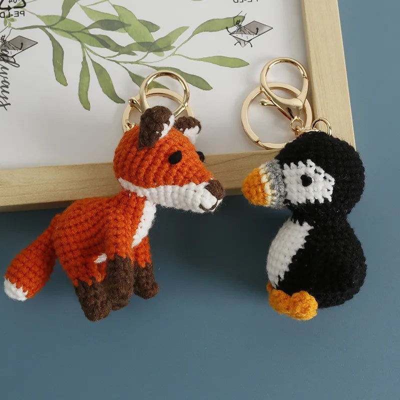 Porte-clés Crochet Renard & Pingouin Fait Main — vue 8