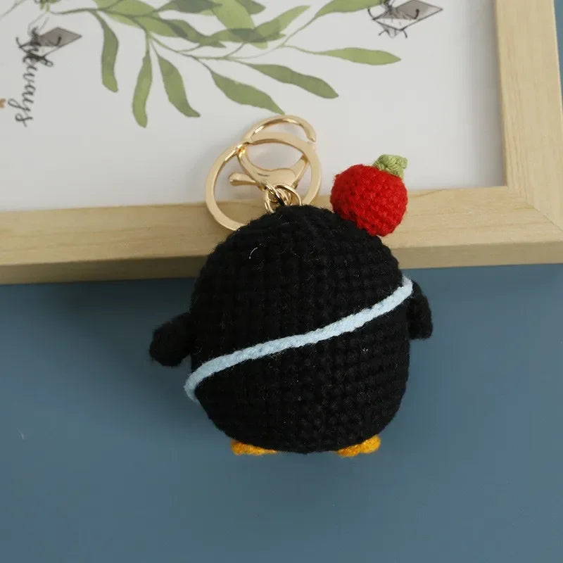 Porte-clés Crochet Renard & Pingouin Fait Main — vue 16