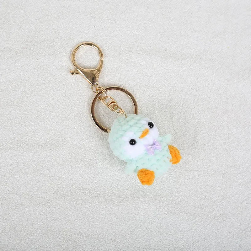 Porte-clés Crochet Renard & Pingouin Fait Main