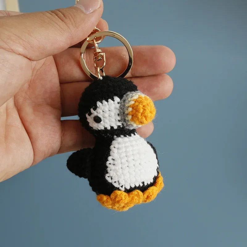 Porte-clés Crochet Renard & Pingouin Fait Main — vue 3