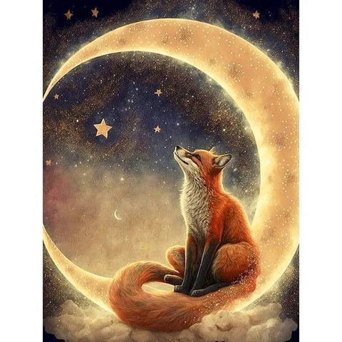 Paint by numbers moon &amp; fox