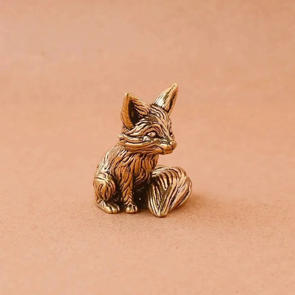 Figurine Renard en Laiton - Décoration Élégante — vue 3
