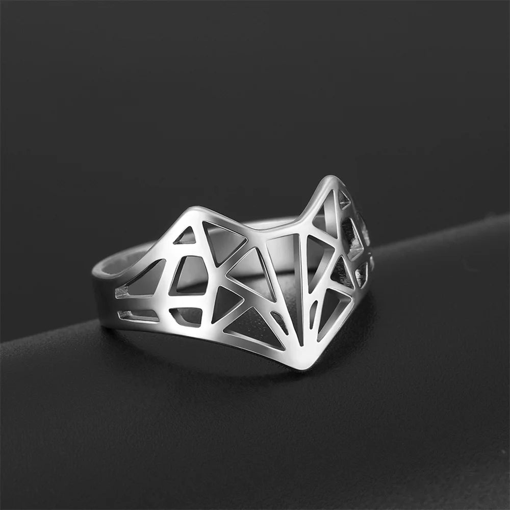 Bague Tête de Renard Ajustable Unisexe — vue 5