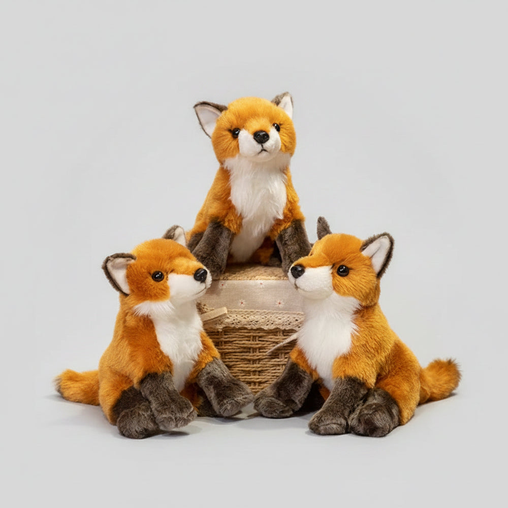 Peluche Renard Ultra-Réaliste Décorative