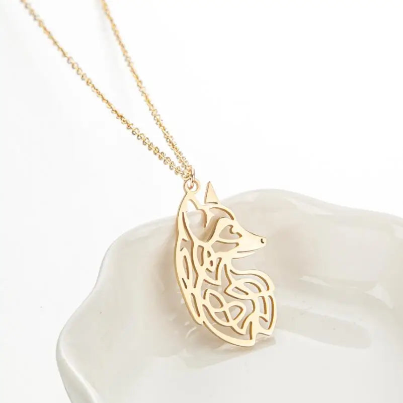 Collier Renard Viking Acier Inoxydable — vue 3