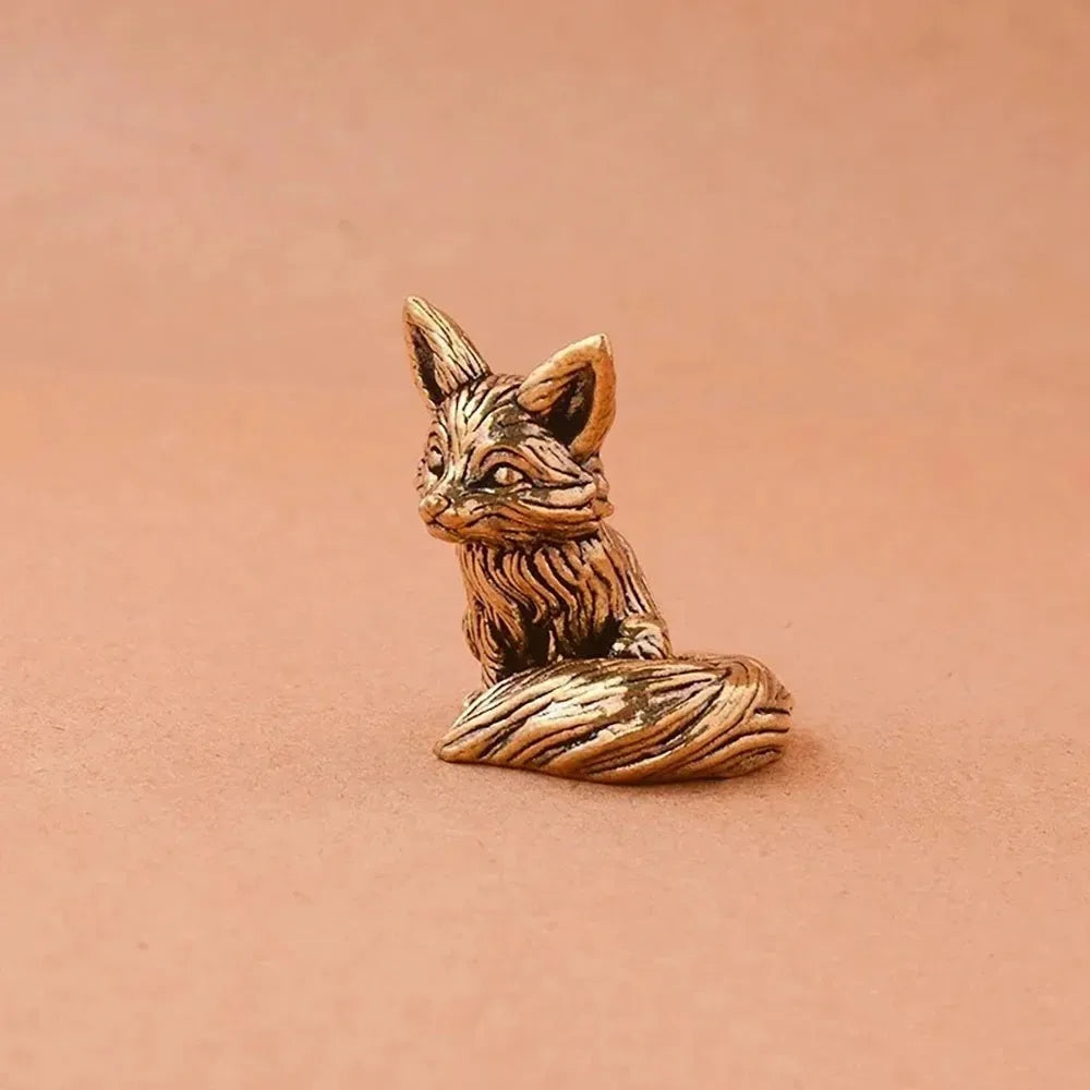 Figurine Renard en Laiton - Décoration Élégante — vue 2