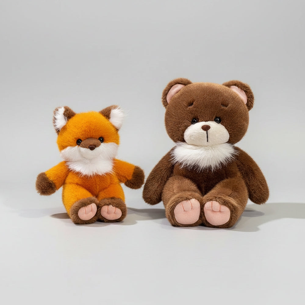 Peluches Kawaii Douces - Cochon Renard Ours — vue 3